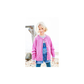 Stylecraft Kids Round Neck DK Cardigan Knitting Pattern 9704