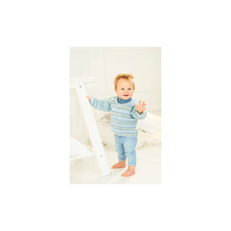 Stylecraft Kids Sweater DK Knitting Pattern 9846
