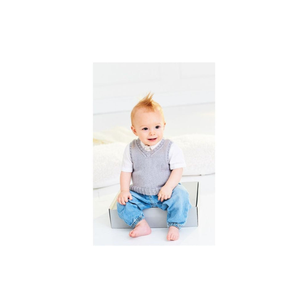 Stylecraft Kids V Neck Tank Top Knitting Pattern 9998