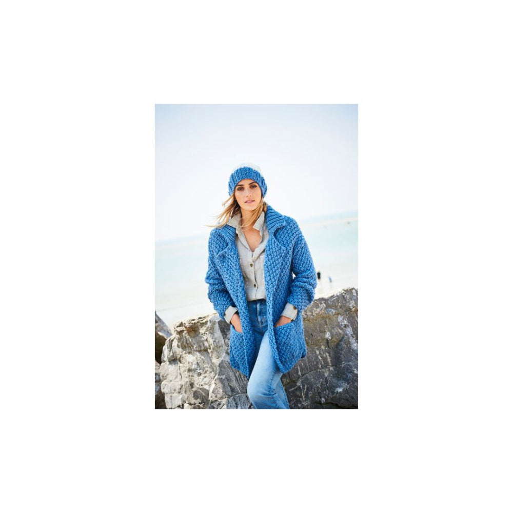 Stylecraft Long Jacket Super Chunky Knitting Pattern 9591