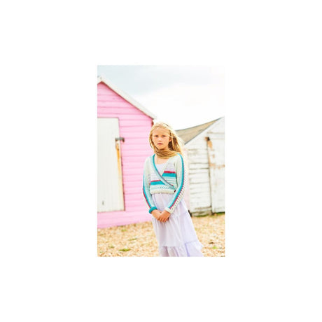 Stylecraft Kids Long Sleeve Ballet Wrap Knitting Pattern 9985