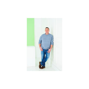 Stylecraft Mens Round Neck Sweater Knitting Pattern 10233