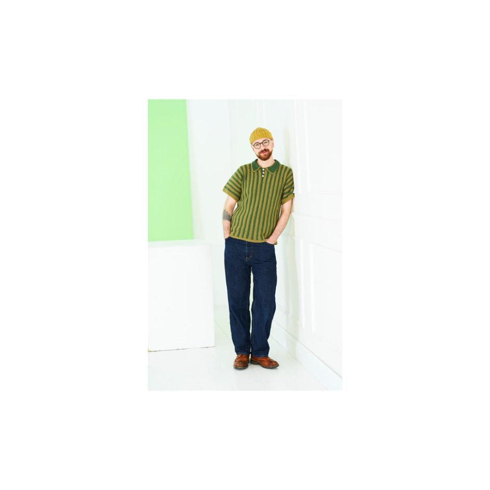Stylecraft Mens Striped Top Crochet Pattern 10227