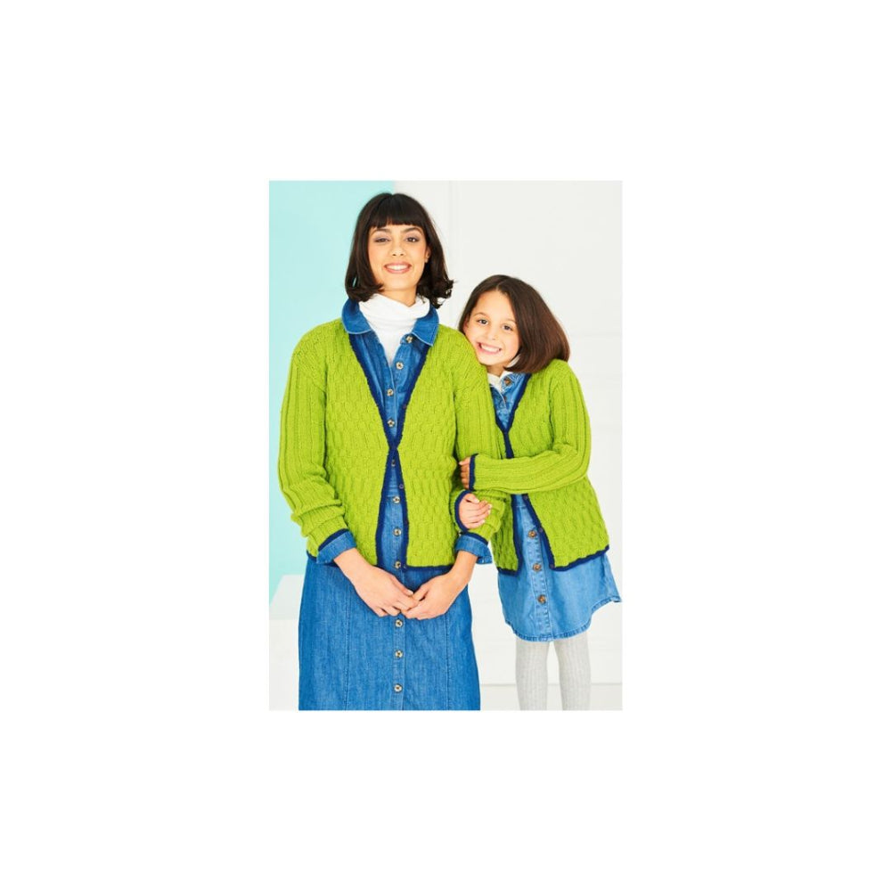 Stylecraft Round Neck Cardigan DK Knitting Pattern 9764