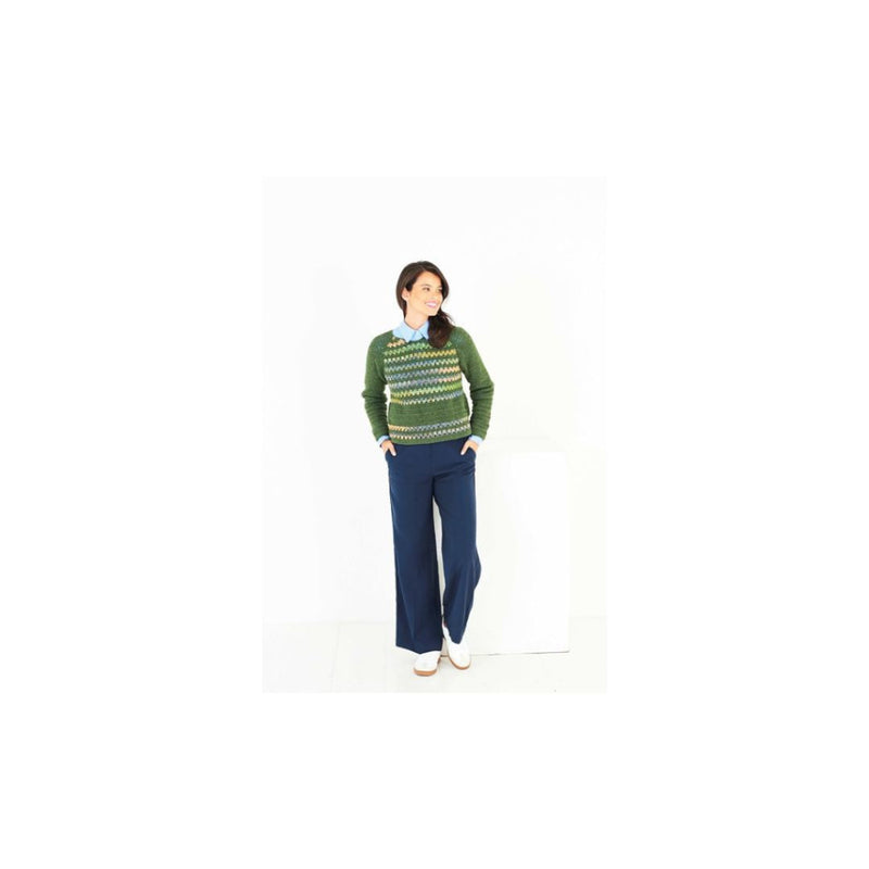 Stylecraft Striped Crochet Sweater Pattern 10258