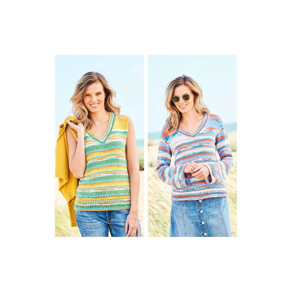 Stylecraft Summer Top DK Knitting Pattern 9736