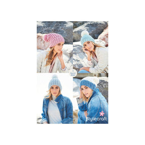 Stylecraft Super Chunky Hat Knitting Pattern 9590
