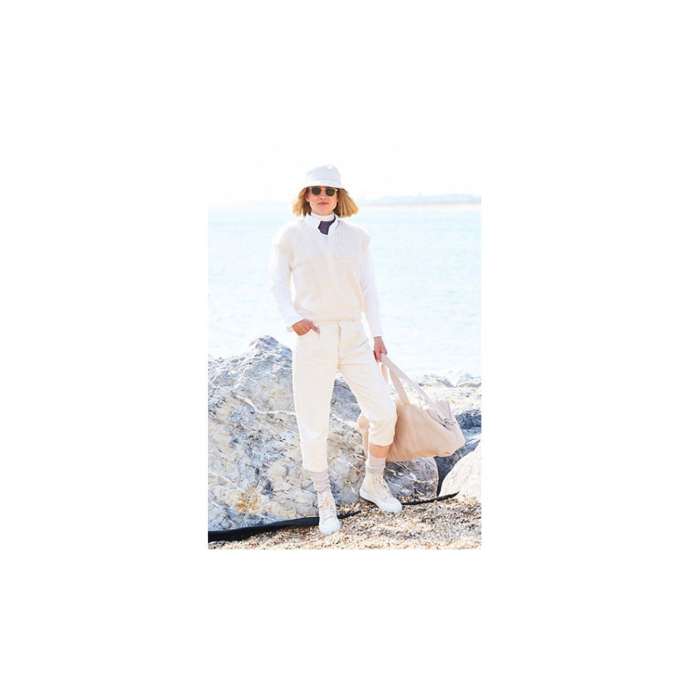 Stylecraft V Neck Aran Tank Top Knitting Pattern 9929