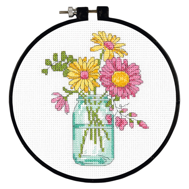 Summer Flowers Counted Cross Stitch Kit