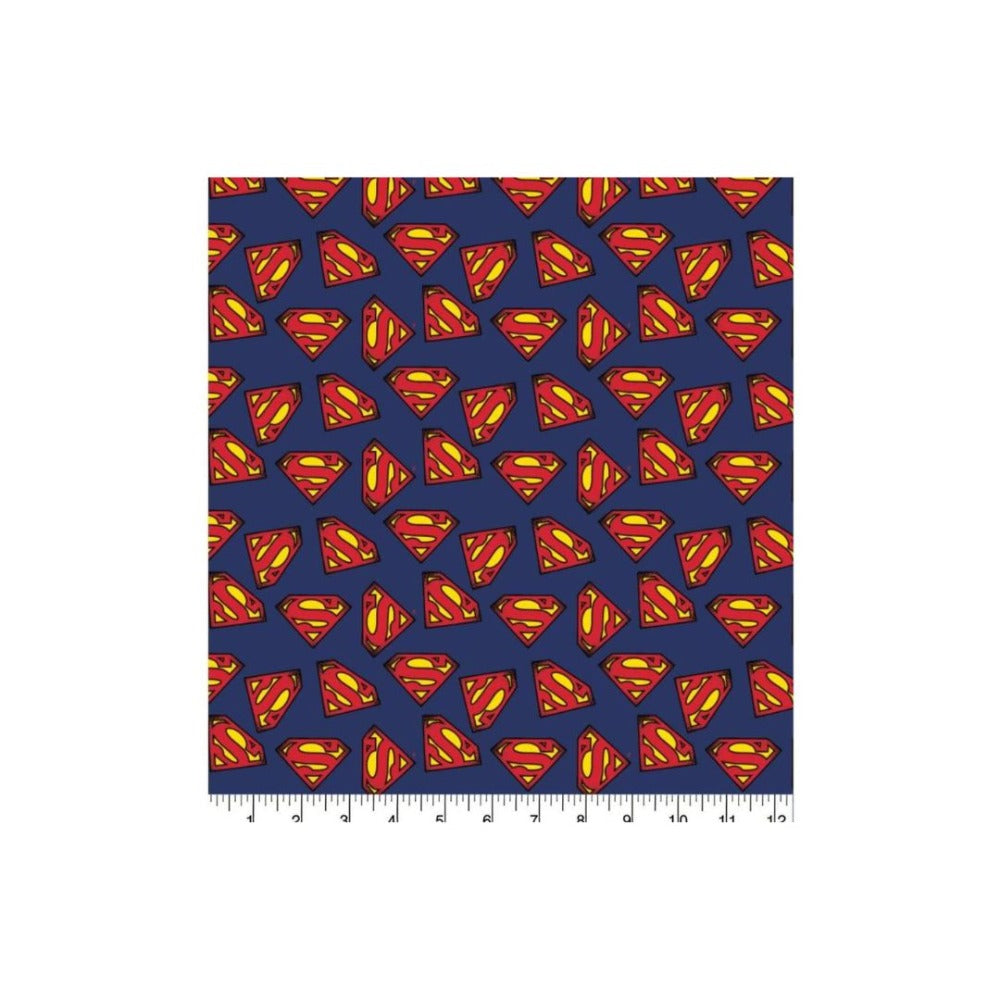 100% Cotton Superman Logo Fabric