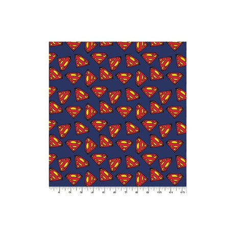 100% Cotton Superman Logo Fabric