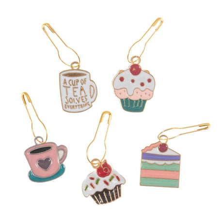 Tea Time Bulb Stitch Markers