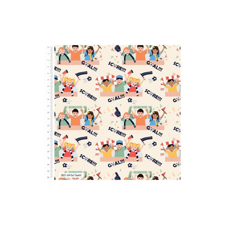 Team Player Cotton Fabric Go Team