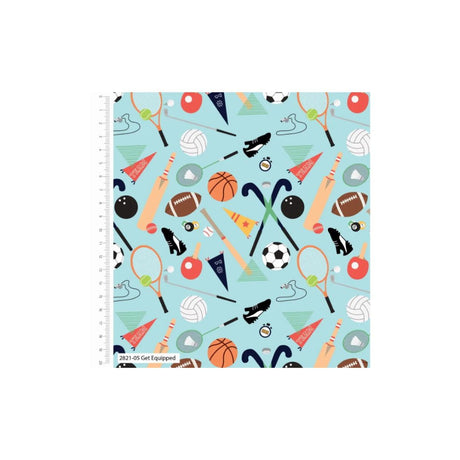 Team Players Cotton Fabric Get Equipped