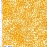 Textured Leaf Fabric Yellow
