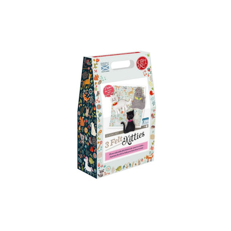 Three Felt Kitties Sewing Kit from The Crafty Kit Company