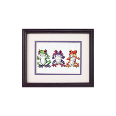 Tree Frog Trio Cross Stitch Kit