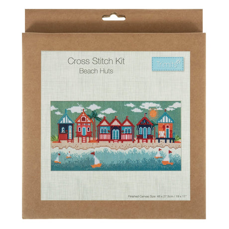 Trimits Beach Hut Cross Stitch Kit