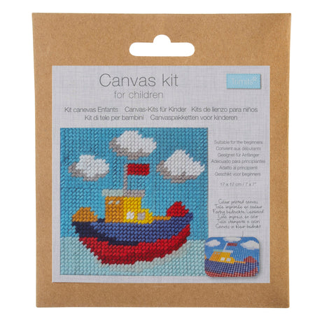 Trimits Childrens Boat Canvas Tapesty Kit