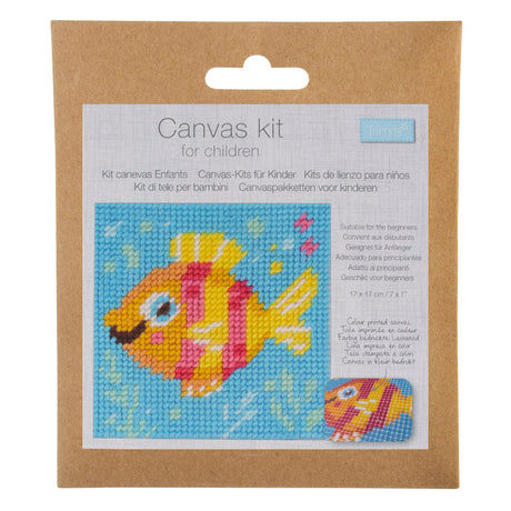 Trimits Childrens Fish Canvas Tapestry Kit