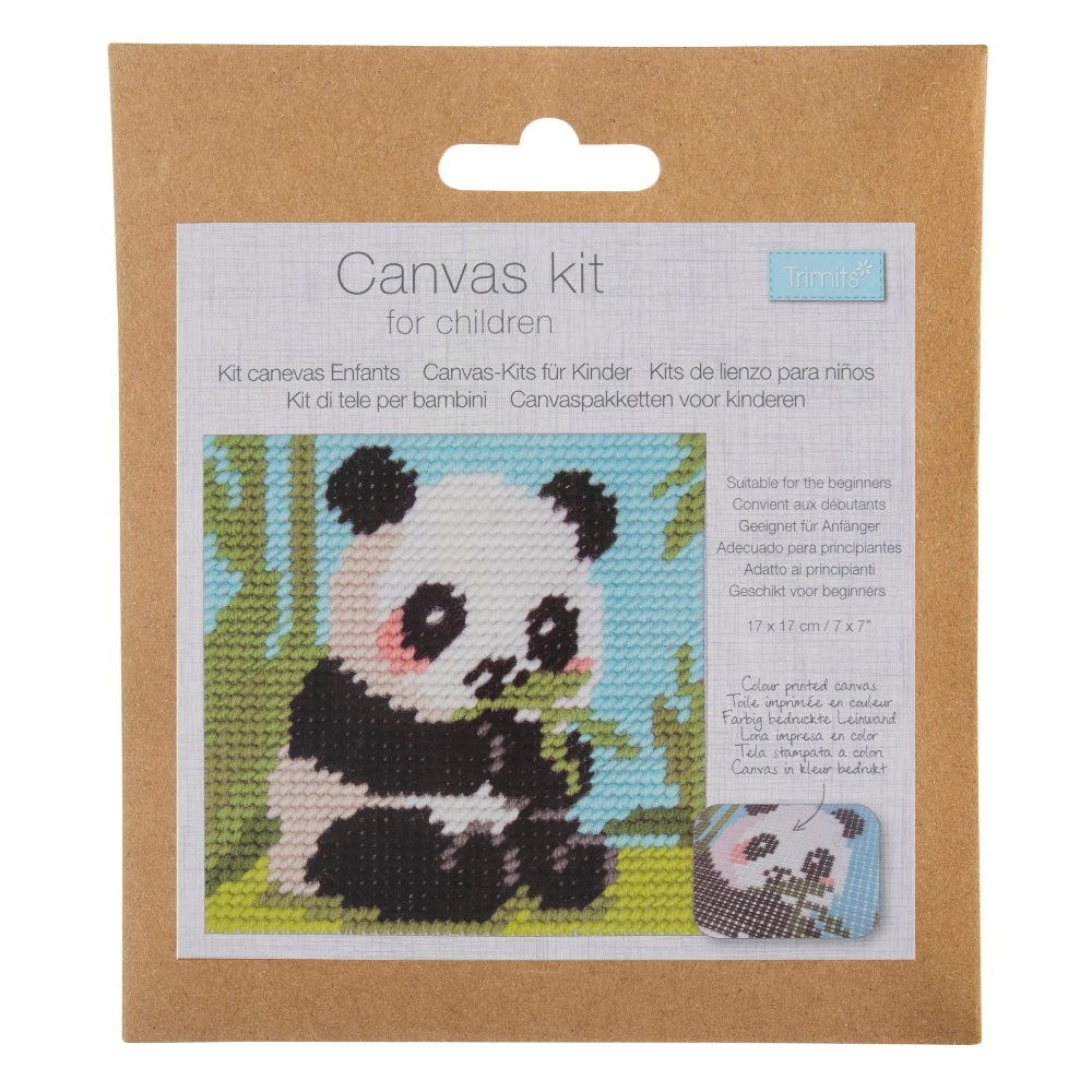 Trimits Childrens Panda Canvas Tapesty Kit