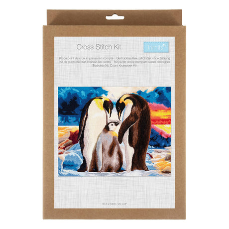 Trimits Counted Cross Stitch Kit Extra Large Penguins