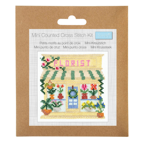 Trimits Counted Cross Stitch Kit Florist