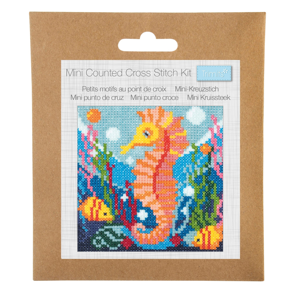 Trimits Counted Cross Stitch Kit Seahorse