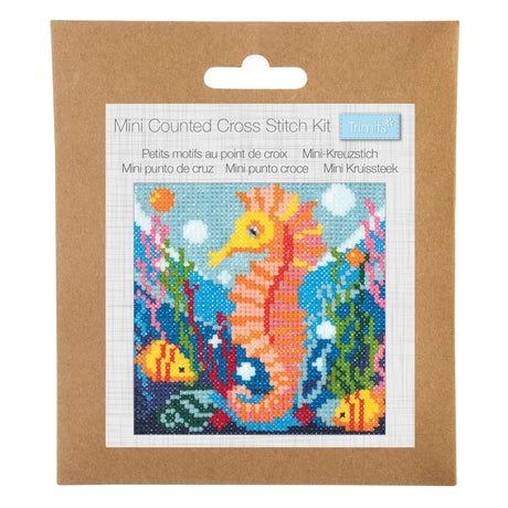 Trimits Counted Cross Stitch Kit Seahorse