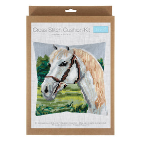 Trimits Cross Stitch Cushion Kit White Horse