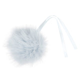 Trimits Faux Fur Glitter Pompom Baby Blue