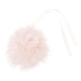 Trimits Faux Fur Glitter Pompom Baby Pink