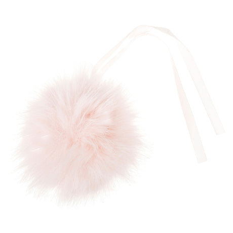 Trimits Faux Fur Glitter Pompom Baby Pink