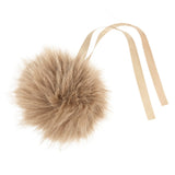 Trimits Faux Fur Glitter Pompom Cinnamon