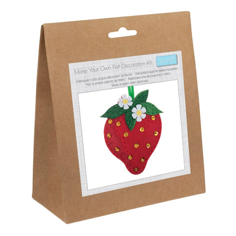 Trimits Felt Sew Your Own Strawberry Kit