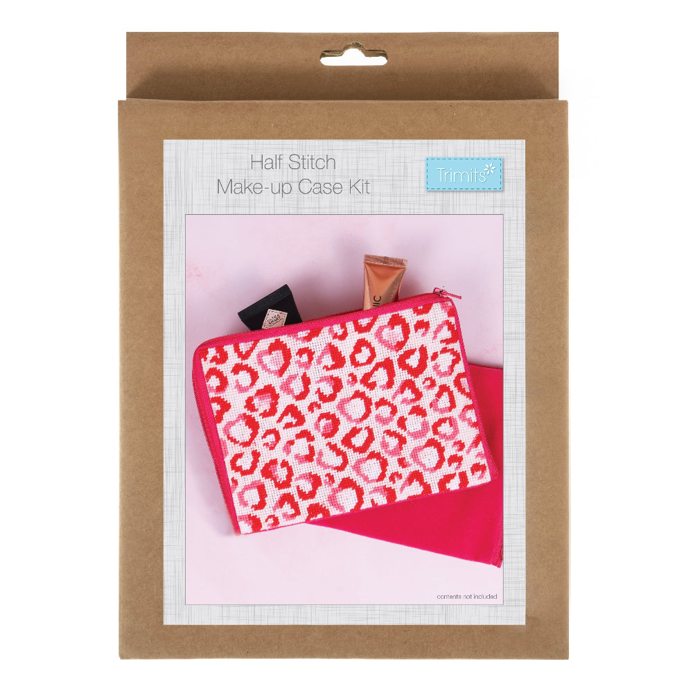 Trimits Love Leopard Tapestry Make Up Case Kit