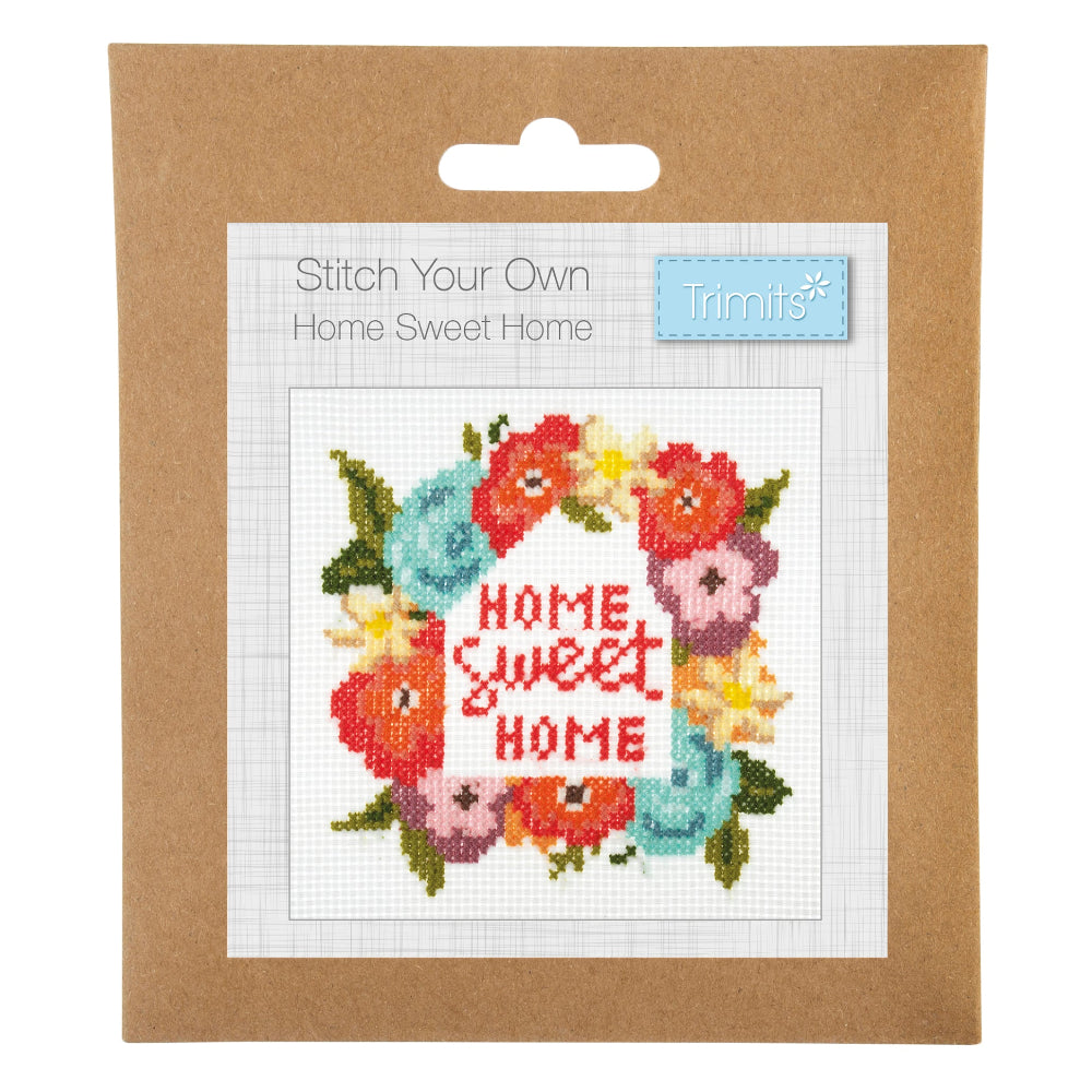 Trimits Mini Home Sweet Home Cross Stitch Kit