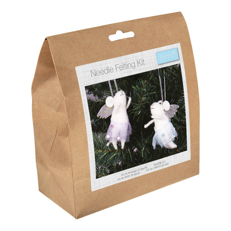 Trimits Needle Felting Kit Angel Star Mice