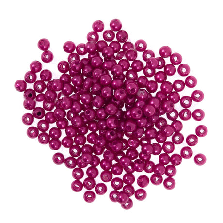 Trimits Pearl Beads 4 mm Fuchsia
