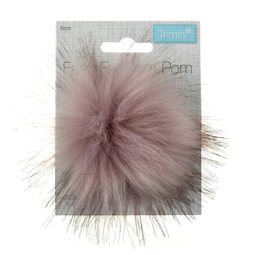 Trimits Pompom 6 cm Pink Tip