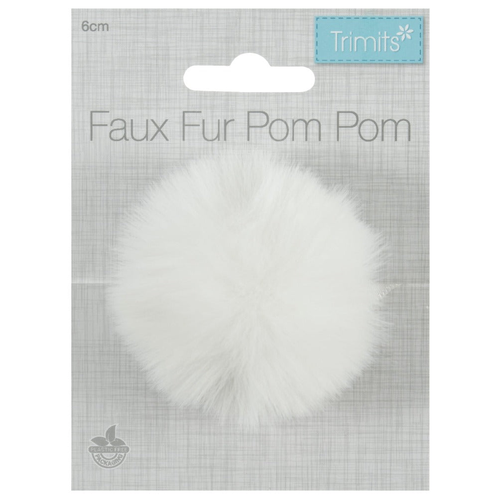 Trimits Pompom 6 cm White