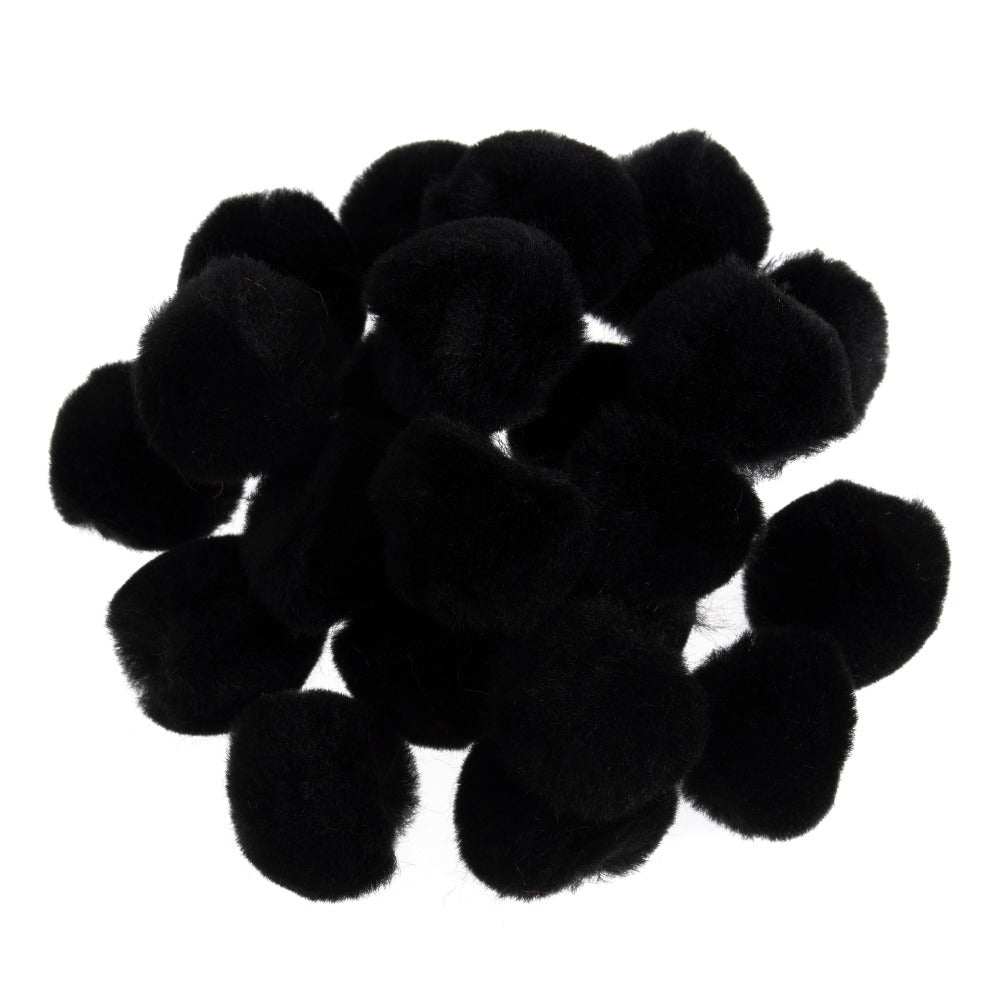 Trimits Pompoms 2.5 cm Black