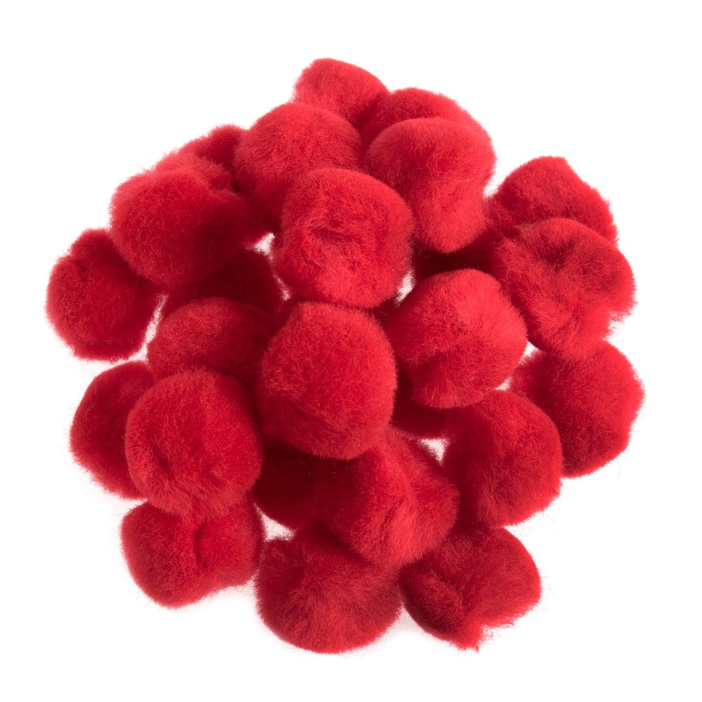 Trimits Pompoms 2.5 cm Red
