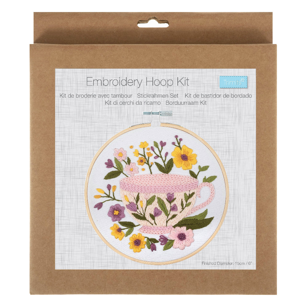 Trimits Tea Cup Embroidery Kit
