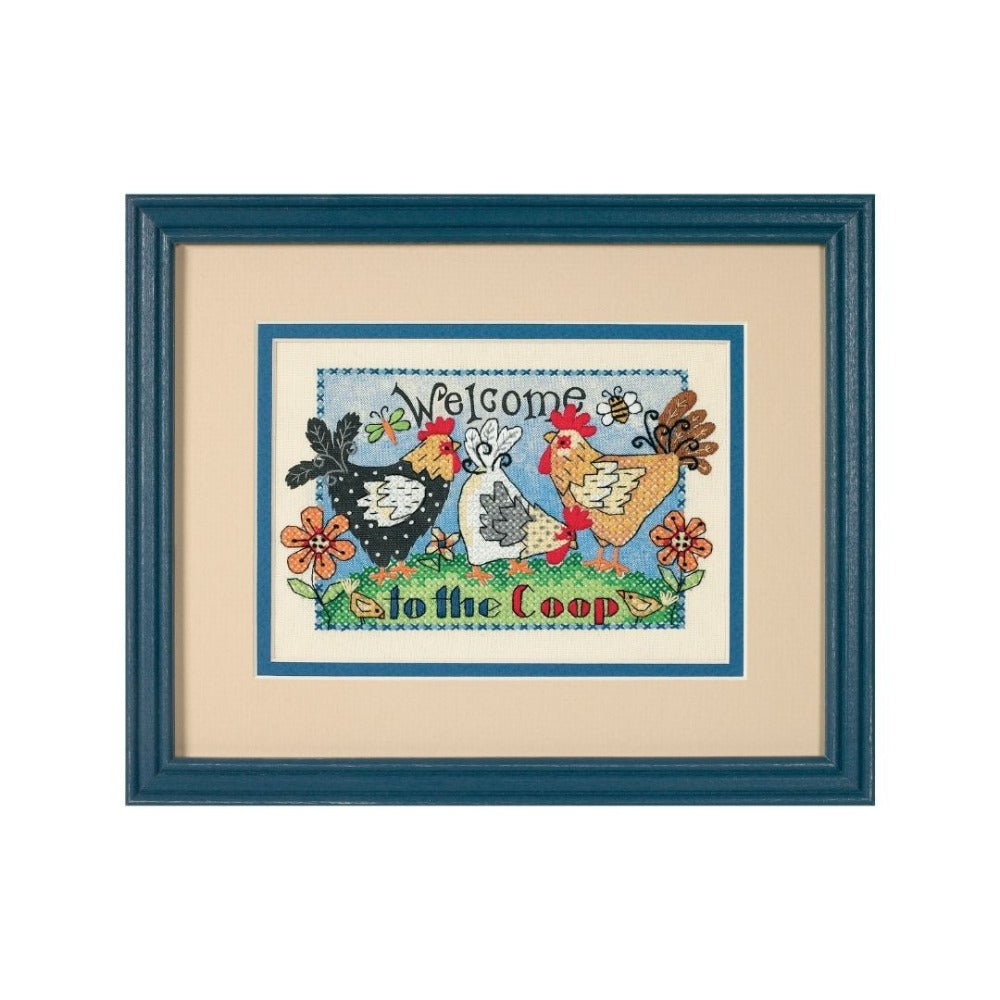Welcome to the Coop Cross Stitch Kit
