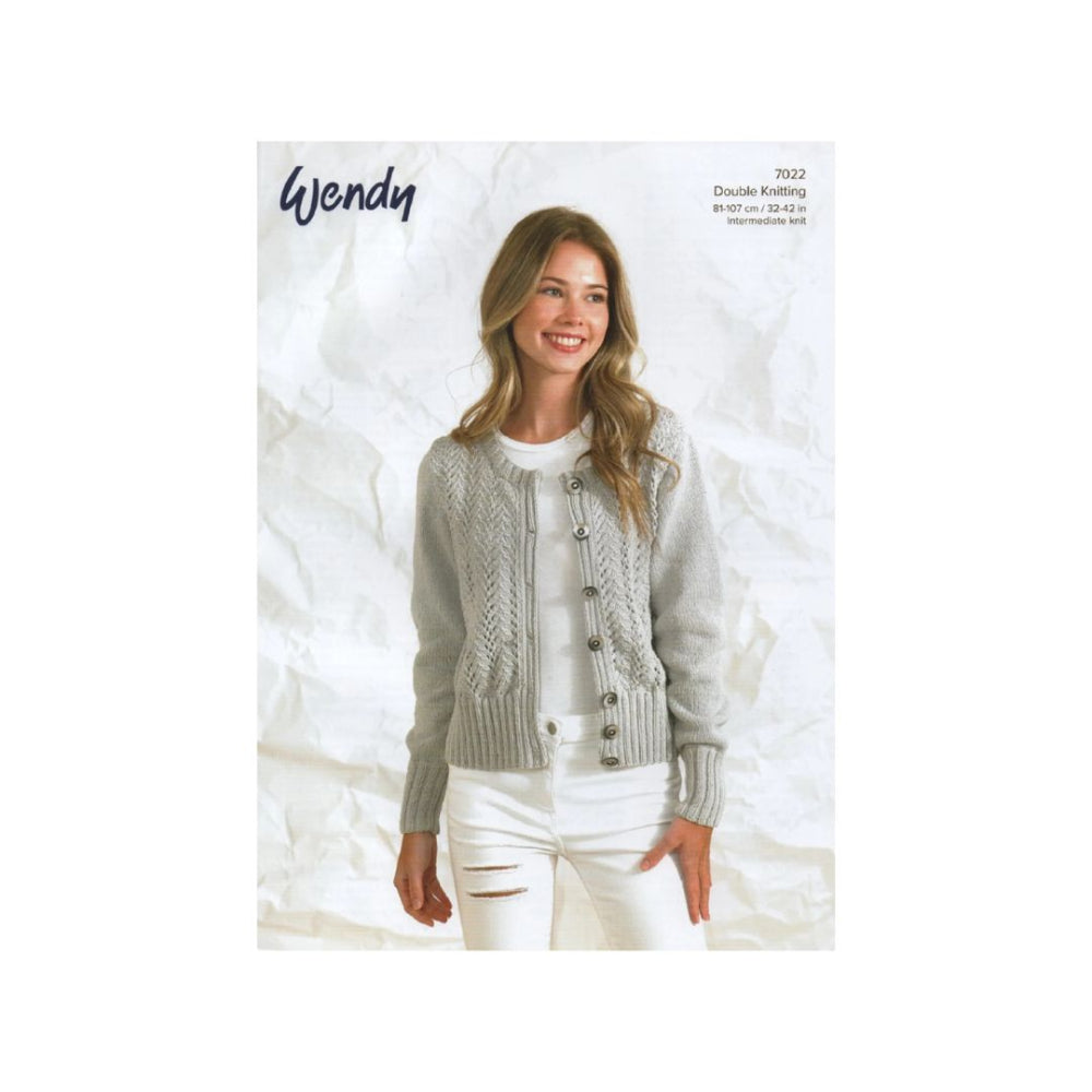 Wendy DK Knitting Pattern 7022 – Wool n Stuff