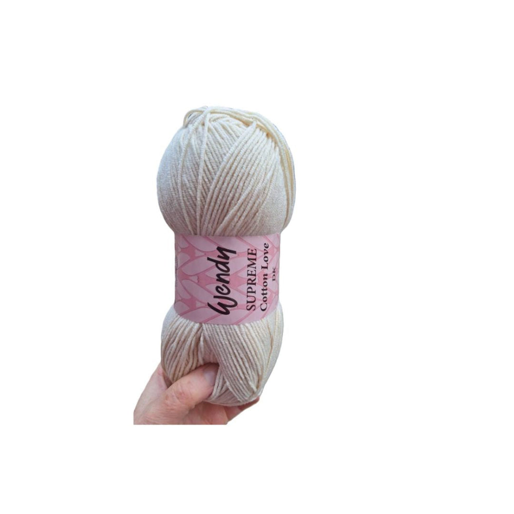 Wendy Supreme Cotton Love DK Yarn | Cotton Acrylic DK Yarn | Wool