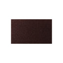 A rectangular dark brown textured yarn swatch centered on a plain white background.