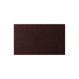 A rectangular dark brown textured yarn swatch centered on a plain white background.