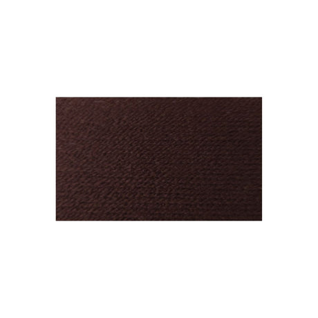 A rectangular dark brown textured yarn swatch centered on a plain white background.